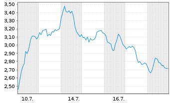Chart Mini Future Short Adyen - 1 Monat