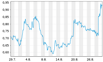 Chart Mini Future Short Dell Technologies - 1 Monat