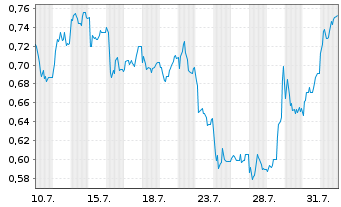 Chart Mini Future Short Grenke - 1 mois