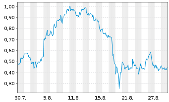 Chart Mini Future Long Palantir - 1 Month