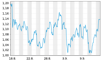 Chart Mini Future Short Bayer - 1 Monat