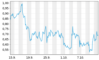Chart Mini Future Short Palantir - 1 Month