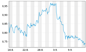 Chart Mini Future Short RWE - 1 Month