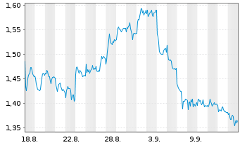 Chart Mini Future Short RWE - 1 Month