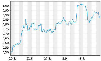 Chart Mini Future Short AMD - 1 Month