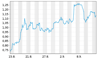 Chart Mini Future Short AMD - 1 Month
