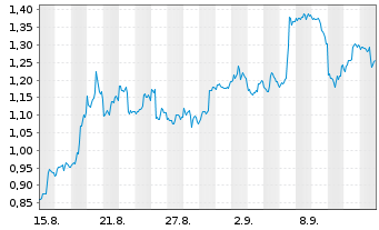Chart Mini Future Short AMD - 1 Month