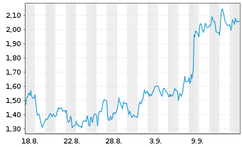 Chart Mini Future Short BMW - 1 Monat