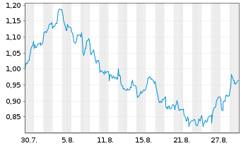Chart Mini Future Short Porsche - 1 Month