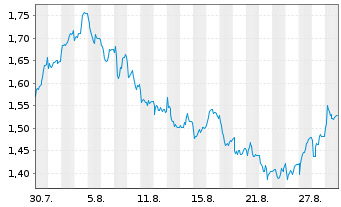 Chart Mini Future Short Porsche - 1 Month