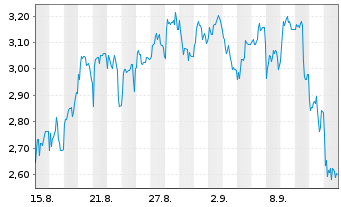 Chart Mini Future Short Steyr Motors - 1 Month