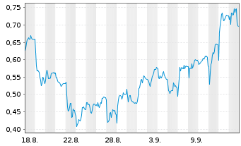 Chart Mini Future Short Hexatronic Group - 1 Monat