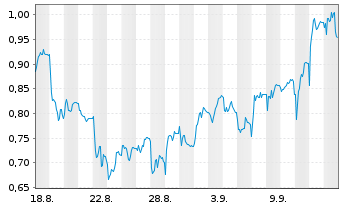 Chart Mini Future Short Hexatronic Group - 1 Monat