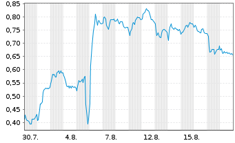 Chart Mini Future Short Zalando - 1 Month