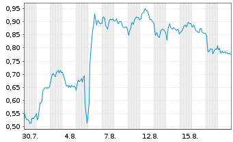 Chart Mini Future Short Zalando - 1 Month