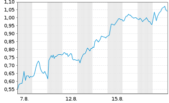 Chart Mini Future Short SUESS MicroTec - 1 Monat