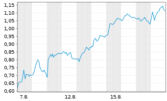 Chart Mini Future Short SUESS MicroTec - 1 Monat