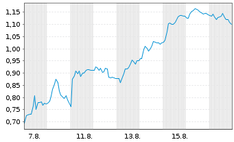 Chart Mini Future Short SUESS MicroTec - 1 Monat