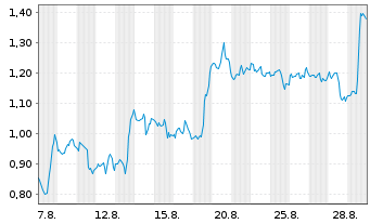 Chart Mini Future Short Oracle - 1 Monat