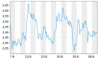 Chart Mini Future Short TeamViewer - 1 Month