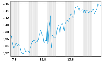 Chart Mini Future Short Jenoptik - 1 Monat