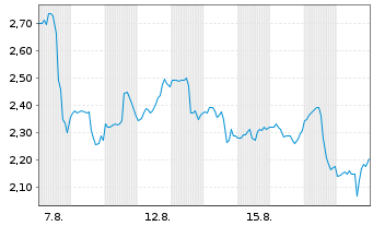 Chart Mini Future Long CrowdStrike Holdings - 1 Monat