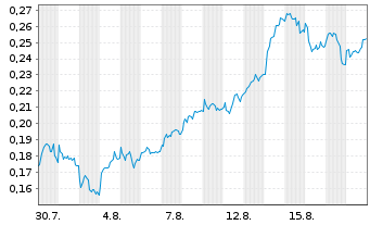 Chart Mini Future Long Nordea Bank - 1 Monat