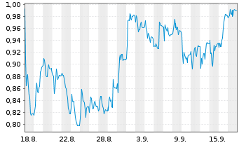 Chart Mini Future Short FinTech Group - 1 Monat