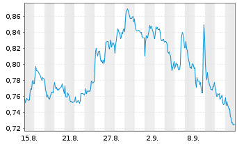 Chart Mini Future Short ING - 1 Month