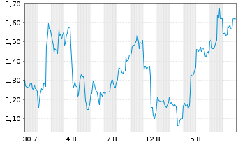 Chart Mini Future Long NIO - 1 Monat