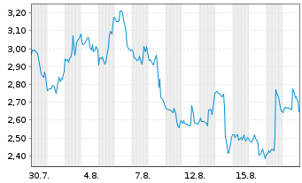 Chart Mini Future Short Netflix - 1 Monat
