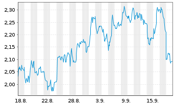 Chart Mini Future Short DWS - 1 Month