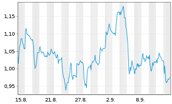 Chart Mini Future Short Salzgitter - 1 Month
