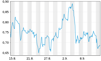 Chart Mini Future Short Salzgitter - 1 Month