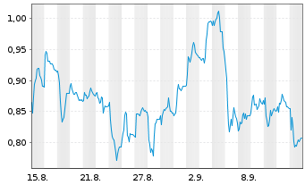 Chart Mini Future Short Salzgitter - 1 Month