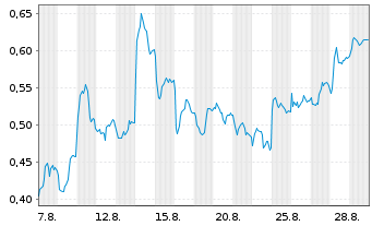 Chart Mini Future Short RWE - 1 Month