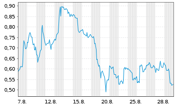 Chart Mini Future Long AMD - 1 Monat
