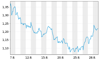 Chart Mini Future Short Porsche - 1 Month