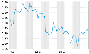 Chart Mini Future Short Nike - 1 Monat