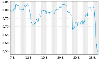 Chart Mini Future Short Alibaba - 1 Monat
