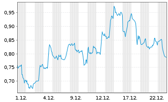 Chart Mini Future Short Amazon - 1 Monat
