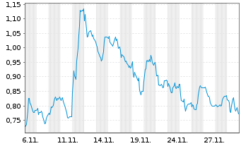 Chart Mini Future Long RWE - 1 Monat