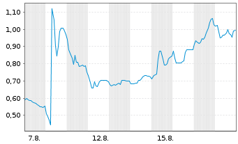 Chart Mini Future Short Metavista3D - 1 Month