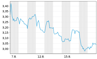 Chart Mini Future Short Continental - 1 Monat