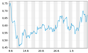 Chart Mini Future Long IBM - 1 Monat