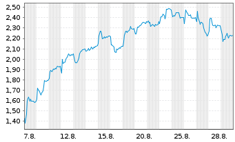 Chart Mini Future Long Volkswagen - 1 Monat