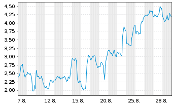 Chart Mini Future Long Riot Blockchain - 1 Month