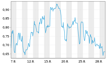 Chart Mini Future Long 2G Energy - 1 Monat