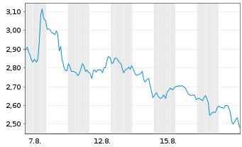 Chart Mini Future Short MasterCard - 1 Month