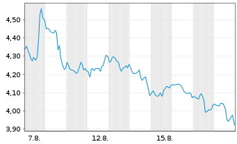 Chart Mini Future Short MasterCard - 1 Month